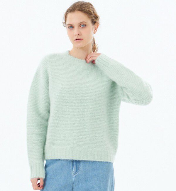 MACKINTOSH PHILOSOPHY「【WEB&一部店舗限定】ヤクフォックスローゲージニット」|ニット・セーター|グリーン