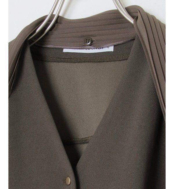 IKKA LOUNGE「プリーツタイ付きブラウス」|シャツ・ブラウス|