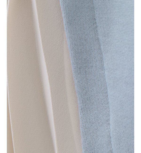 ikka kids「【キッズ】シフォンプリーツ切り替え裏毛ワンピース（100~160cm）」|スカート|