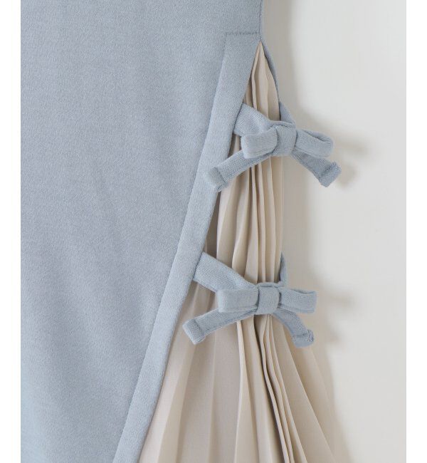 ikka kids「【キッズ】シフォンプリーツ切り替え裏毛ワンピース（100~160cm）」|スカート|