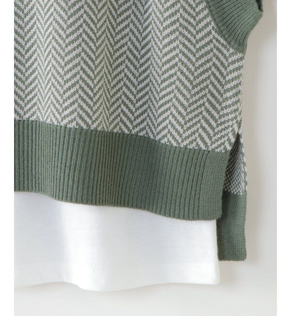 ikka kids「【キッズ】LKヘリンボンニットベストアンサンブル（120~160cm）」|その他|