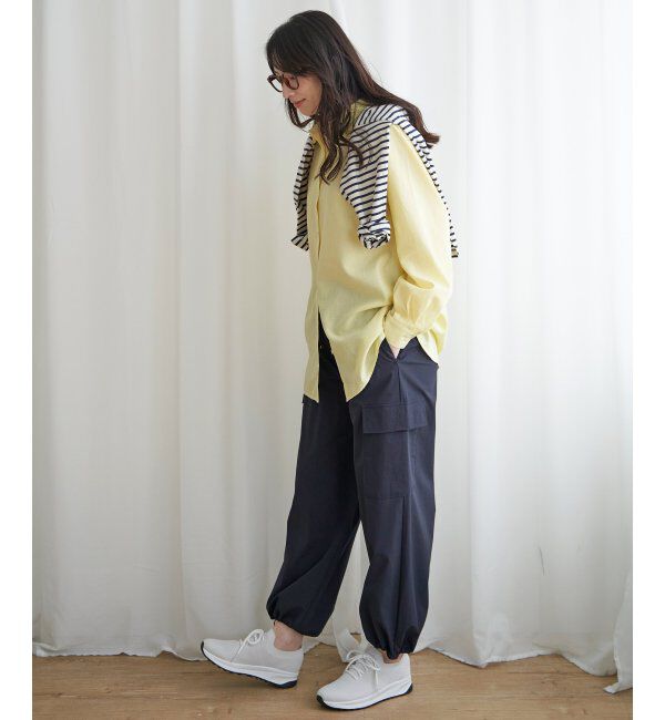 ikka「フレンチリネンMIX長袖シャツ」|シャツ・ブラウス|