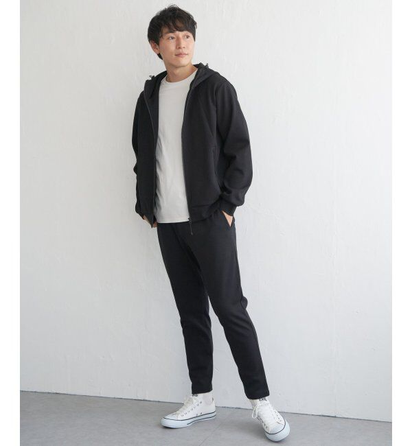 ikka「テックストレッチジップパーカー」|カーディガン|