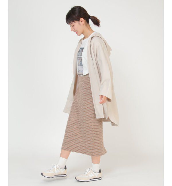 Lbc with Life「幾何学柄ジャガードニットスカート」|スカート|