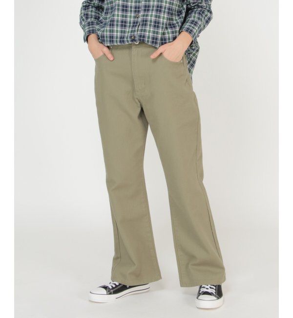 Lbc with Life「セミフレアカラーパンツ」|その他|オリーブ