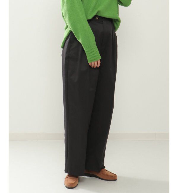 Lbc with Life「カラーワイドストレートパンツ」|その他|ブラック