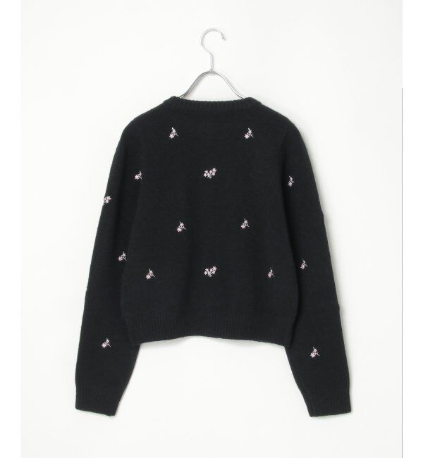 VENCE share style「アルパカタッチフラワー刺繍カーディガン」|カーディガン|