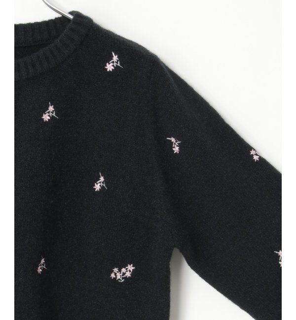 VENCE share style「アルパカタッチフラワー刺繍カーディガン」|カーディガン|