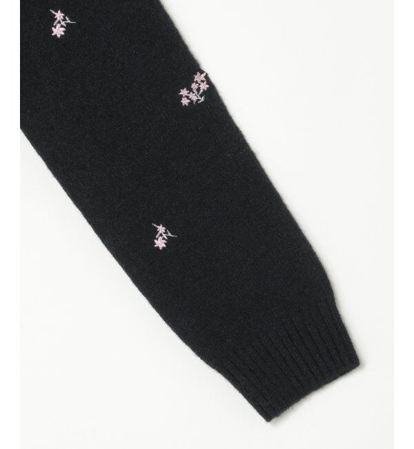 VENCE share style「アルパカタッチフラワー刺繍カーディガン」|カーディガン|