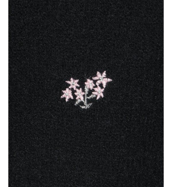 VENCE share style「アルパカタッチフラワー刺繍カーディガン」|カーディガン|