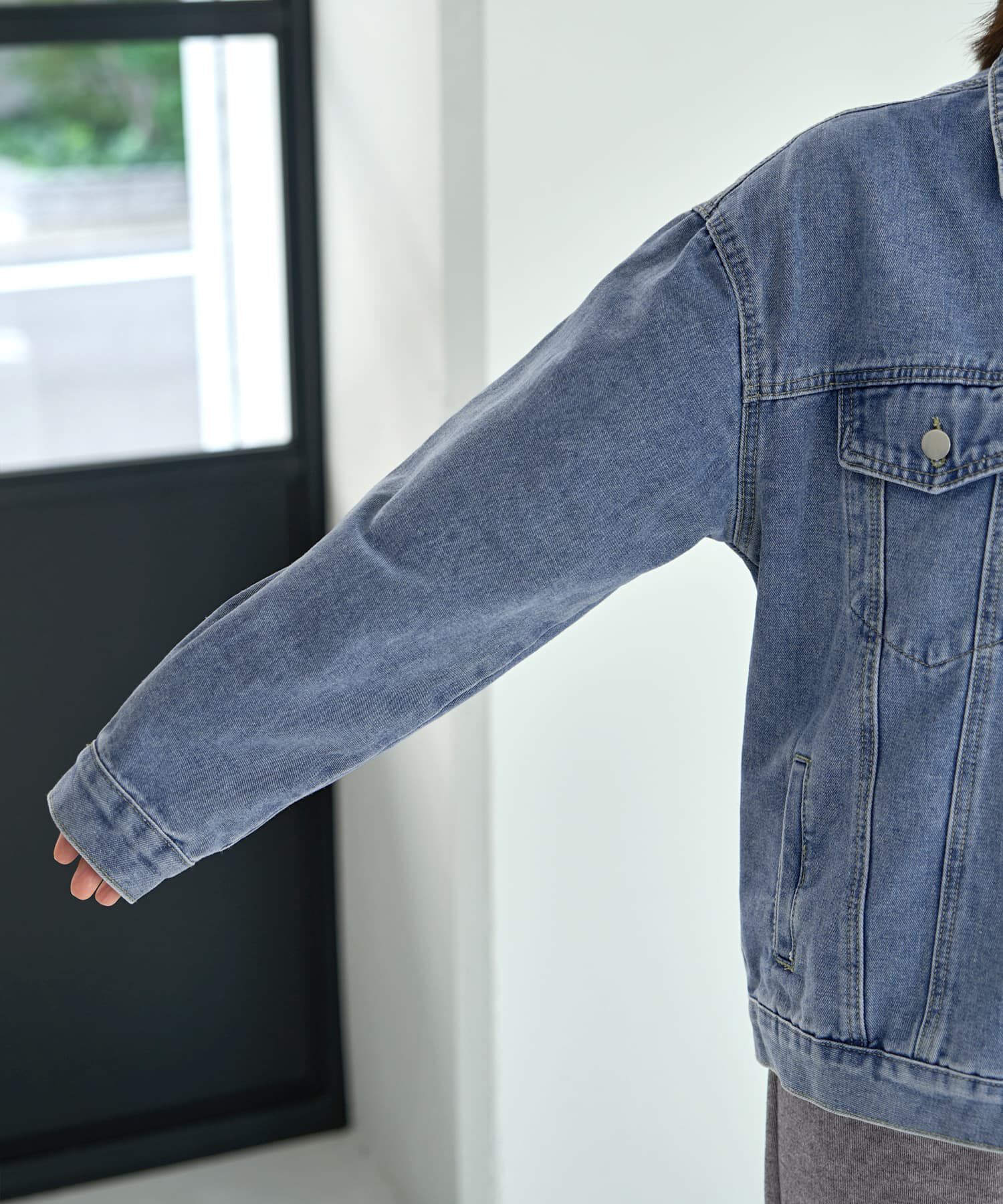 STYLE DELI「ゆったりフォルムハイブリーチGジャン」|デニムジャケット|