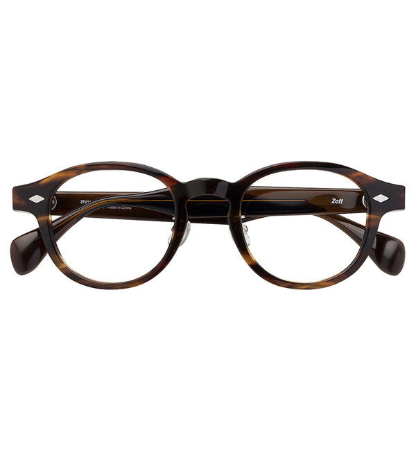  「ウェリントン型 メガネ｜黒縁 太縁フレーム 伊達メガネ 度付きメガネ レンズ交換券付き Zoff ゾフ」|メガネ|