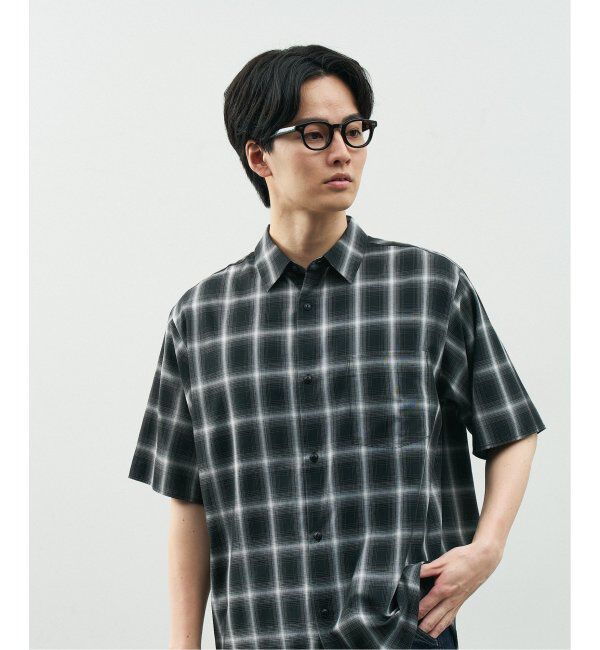  「Zoff｜STUDIO SEVEN｜ウェリントン型 メガネ 太縁フレーム 黒縁｜伊達メガネ 度付きメガネ レンズ交換券付」|メガネ|