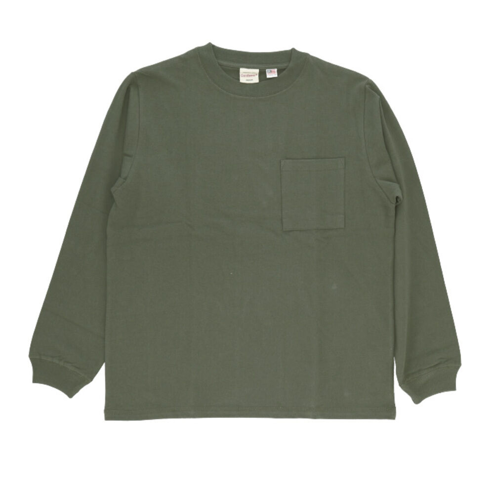 BACKYARD FAMILY「ロンt メンズ ブランド 通販 goodwear 長袖 tシャツ ロングスリーブ グッドウェア」|Tシャツ・カットソー|グリーン1