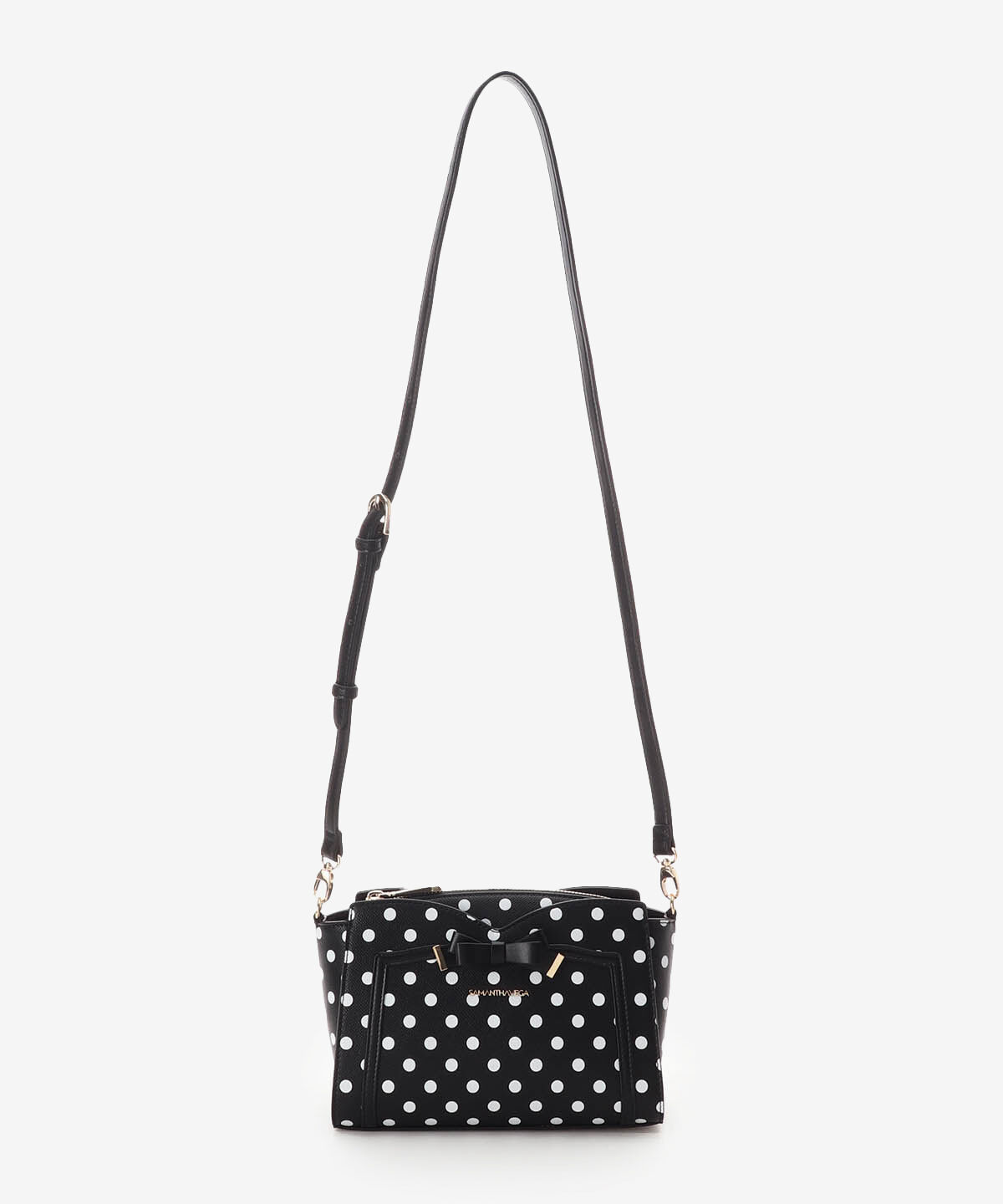 Samantha Vega「ソリッドリボンドットショルダーバッグ」|ショルダー・メッセンジャー|