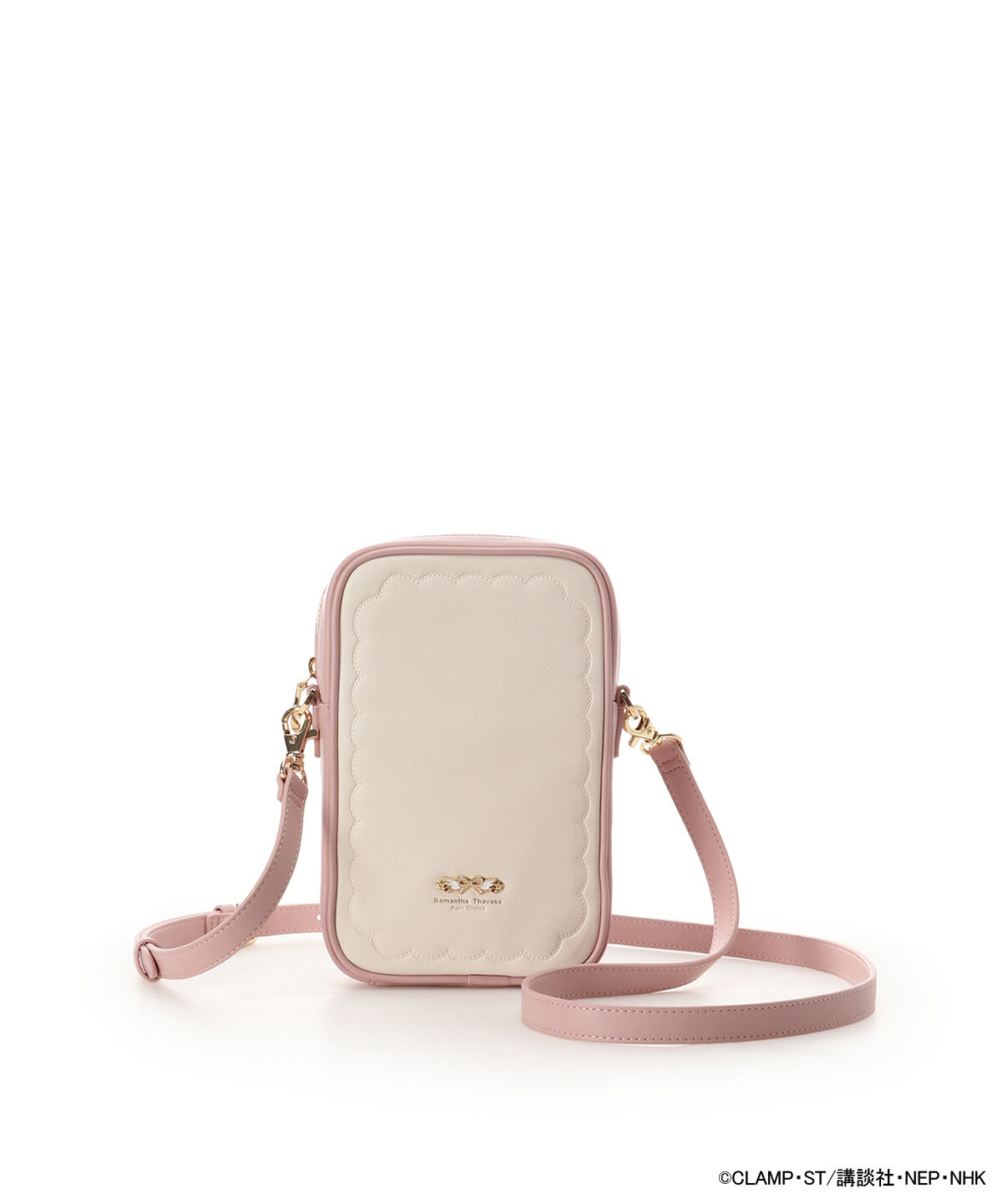 Samantha Thavasa Petit Choice「｢ｶｰﾄﾞｷｬﾌﾟﾀｰさくら｣ｺﾚｸｼｮﾝ ｽﾏﾎｼｮﾙﾀﾞｰ(さく  」|ショルダー・メッセンジャー|ベビーピンク