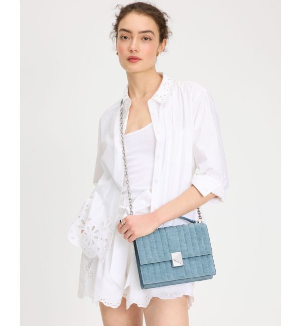 kate spade new york「デコ キルテッド デニム スエード チェーン ショルダー」|ショルダー・メッセンジャー|Ocean Side