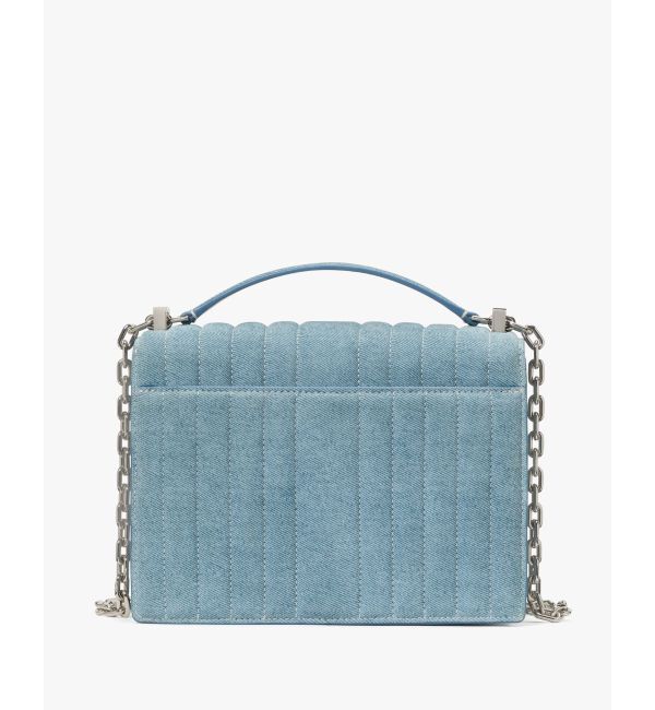kate spade new york「デコ キルテッド デニム スエード チェーン ショルダー」|ショルダー・メッセンジャー|