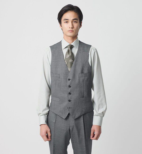 UNITED ARROWS「ピンチェック ５ボタン ベスト」|その他|