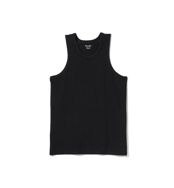 BEAMS「BEAMS / ルーズ タンクトップ」|タンクトップ|BLACK