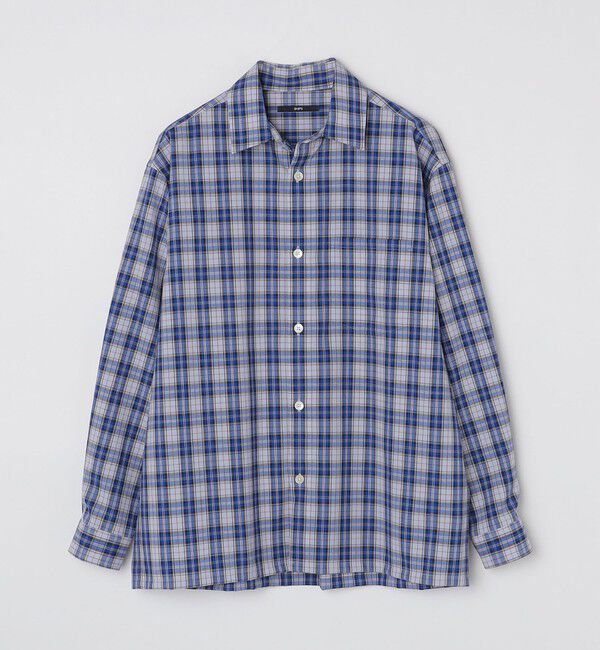 SHIPS「SHIPS:〈洗濯機可能〉TECH PLUS(R) WOOL リラックスフィット レギュラーカラーシャツ」|シャツ・ブラウス|