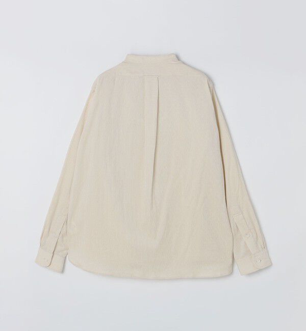 SHIPS「【SHIPS別注】IKE BEHAR: ワイドコーデュロイ バンドカラーシャツ」|シャツ・ブラウス|