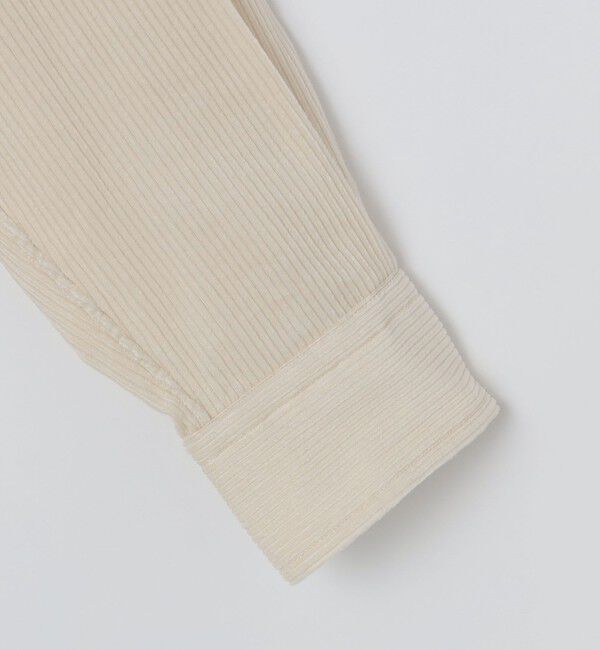 SHIPS「【SHIPS別注】IKE BEHAR: ワイドコーデュロイ バンドカラーシャツ」|シャツ・ブラウス|