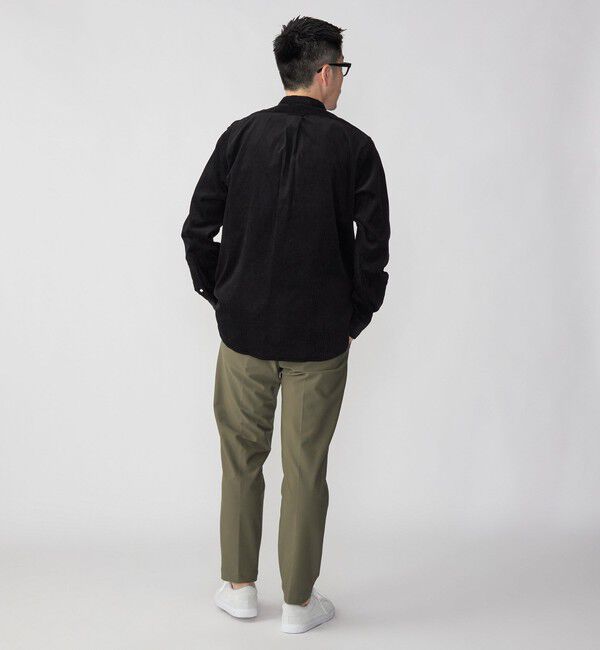 SHIPS「【SHIPS別注】IKE BEHAR: ワイドコーデュロイ バンドカラーシャツ」|シャツ・ブラウス|