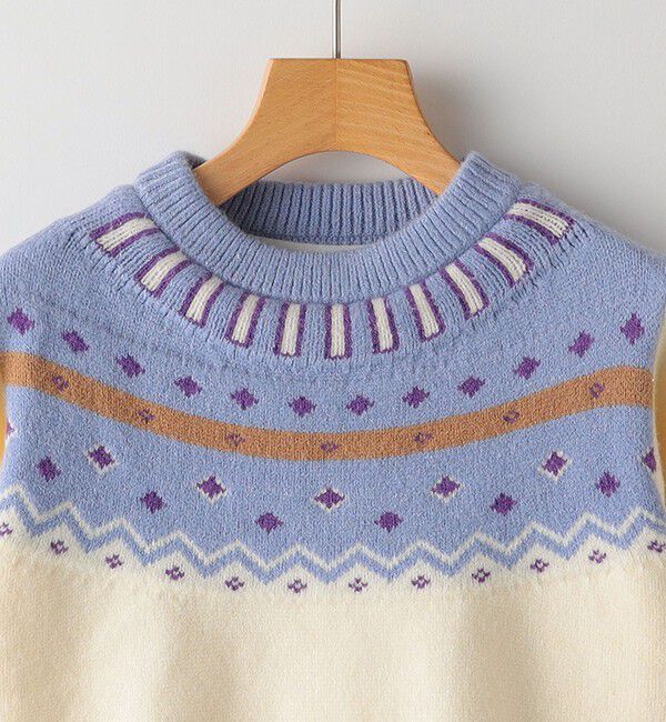 SHIPS KIDS「SHIPS KIDS:145～160cm / ＜手洗い可能＞ ノルディック レイヤード ワンピース」|ワンピース|