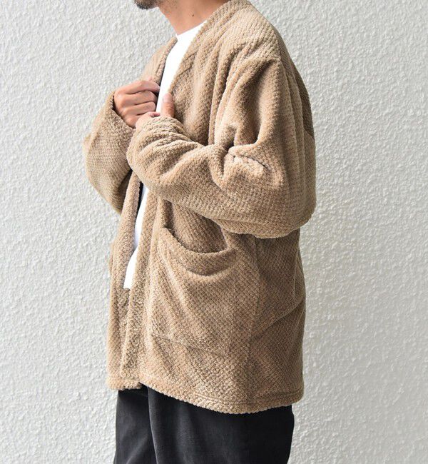 SHIPS any「【WEB限定】SHIPS any: パイナップル フリース 1ボタン Vネック カーディガン◇」|カーディガン|