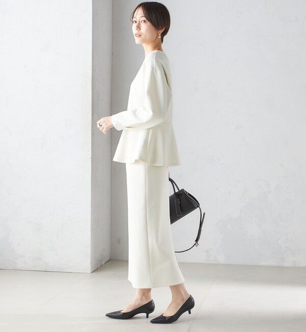 SHIPS for women「〈手洗い可能〉ストレッチ ダンボール ブラウス（セットアップ対応）」|シャツ・ブラウス|