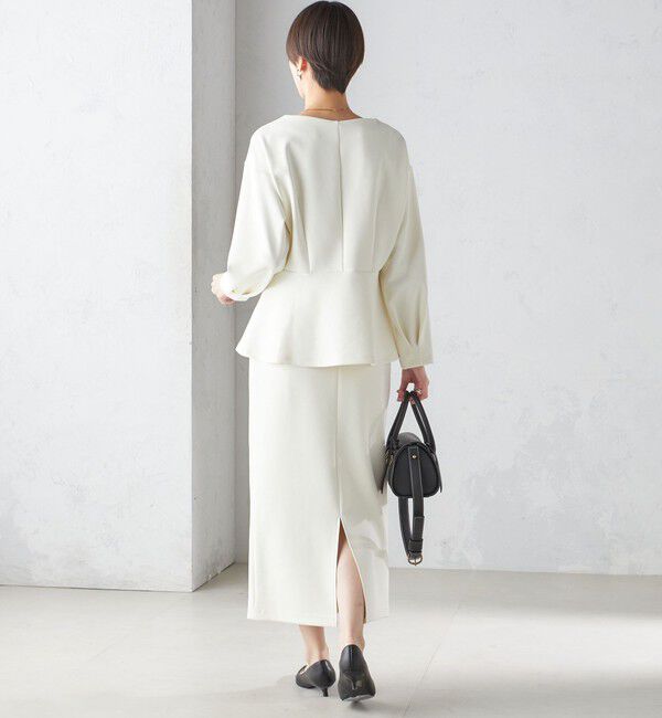 SHIPS for women「〈手洗い可能〉ストレッチ ダンボール ブラウス（セットアップ対応）」|シャツ・ブラウス|