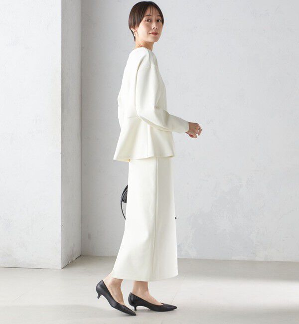 SHIPS for women「〈手洗い可能〉ストレッチ ダンボール ブラウス（セットアップ対応）」|シャツ・ブラウス|