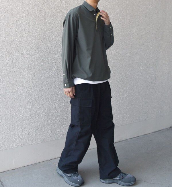 SHIPS any「SHIPS any:〈吸水速乾〉Rapidry スキッパー プルオーバー シャツ(セットアップ対応)◇」|シャツ・ブラウス|