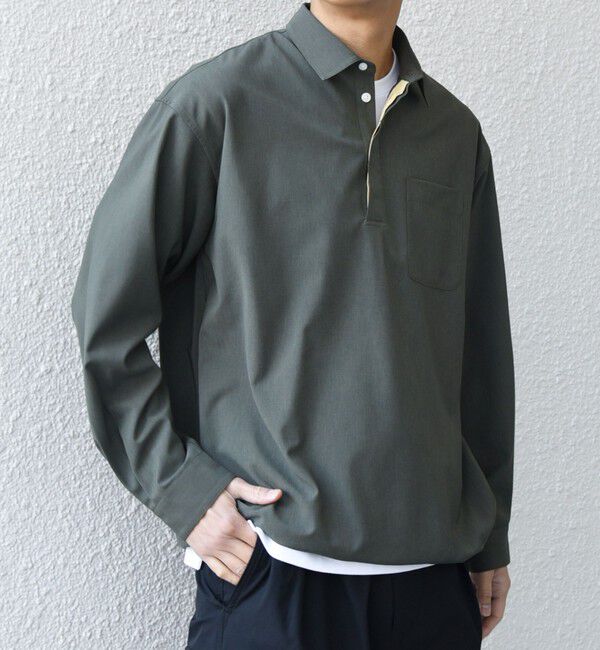 SHIPS any「SHIPS any:〈吸水速乾〉Rapidry スキッパー プルオーバー シャツ(セットアップ対応)◇」|シャツ・ブラウス|