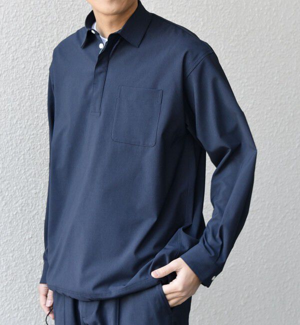 SHIPS any「SHIPS any:〈吸水速乾〉Rapidry スキッパー プルオーバー シャツ(セットアップ対応)◇」|シャツ・ブラウス|