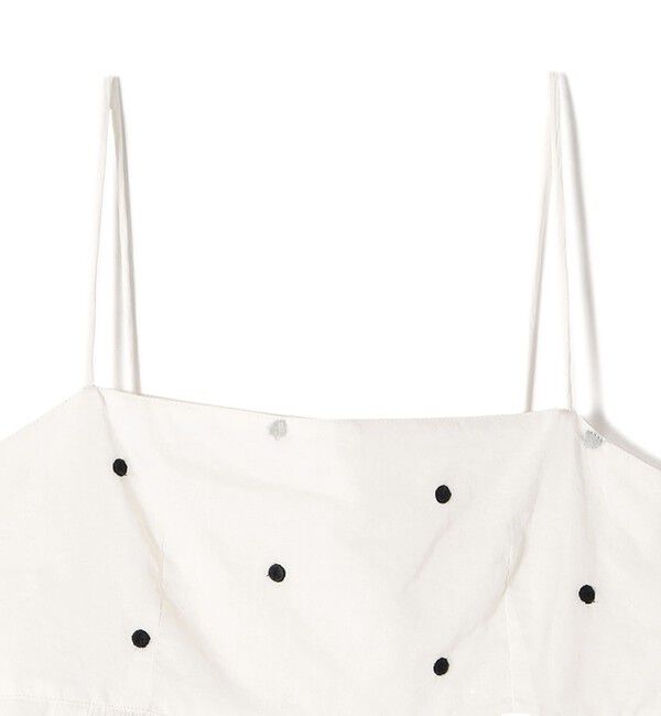 SHIPS Colors 「SHIPS Colors:〈手洗い可能〉コットンオーガンジー ドット エンブロイダリー キャミソール」|キャミソール|