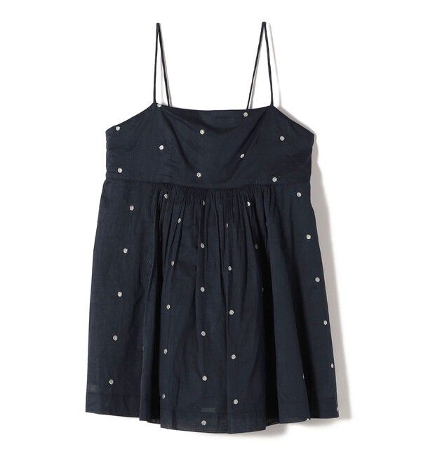 SHIPS Colors 「SHIPS Colors:〈手洗い可能〉コットンオーガンジー ドット エンブロイダリー キャミソール」|キャミソール|