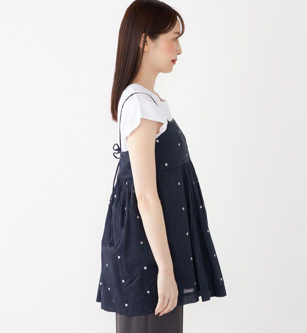 SHIPS Colors 「SHIPS Colors:〈手洗い可能〉コットンオーガンジー ドット エンブロイダリー キャミソール」|キャミソール|