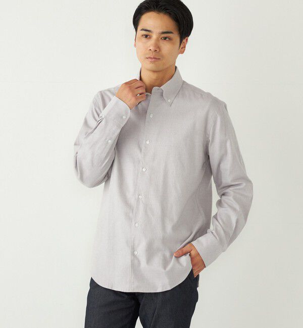 SHIPS Colors 「SHIPS Colors:ボタンダウン ソリッド ネルシャツ」|シャツ・ブラウス|