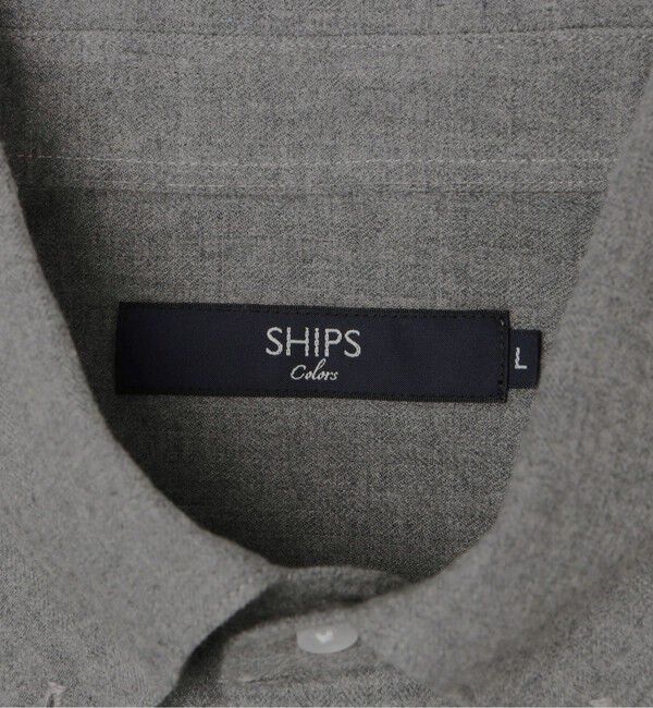 SHIPS Colors 「SHIPS Colors:ボタンダウン ソリッド ネルシャツ」|シャツ・ブラウス|