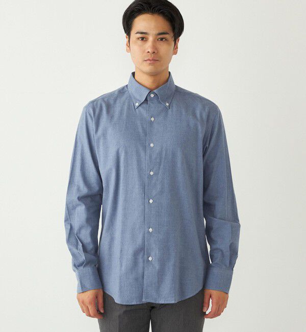 SHIPS Colors 「SHIPS Colors:ボタンダウン ソリッド ネルシャツ」|シャツ・ブラウス|