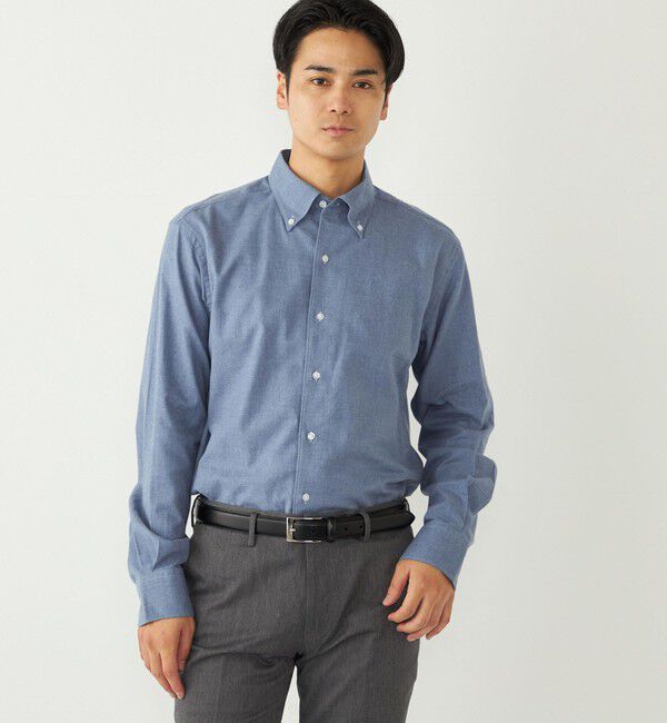 SHIPS Colors 「SHIPS Colors:ボタンダウン ソリッド ネルシャツ」|シャツ・ブラウス|