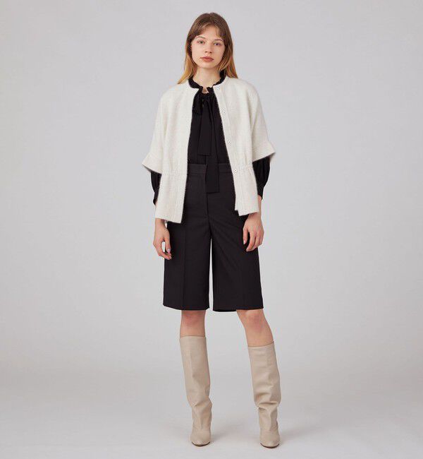 ダブルフェイスフォックス ウエストギャザーカーディガン（Ballsey