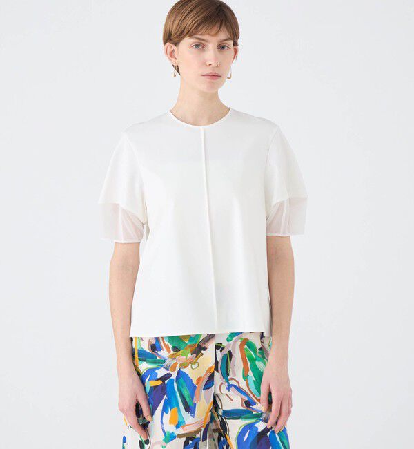 Ballsey「ジャージーコンビ ランタンスリーブプルオーバー」|Tシャツ・カットソー|