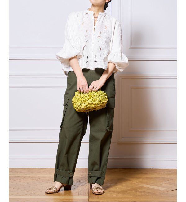 IENA LA BOUCLE「《追加》IENA LA BOUCLE ピンタック刺繍ブラウス2」|シャツ・ブラウス|