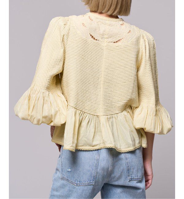 IENA LA BOUCLE「《追加》IENA LA BOUCLE ピンタック刺繍ブラウス2」|シャツ・ブラウス|