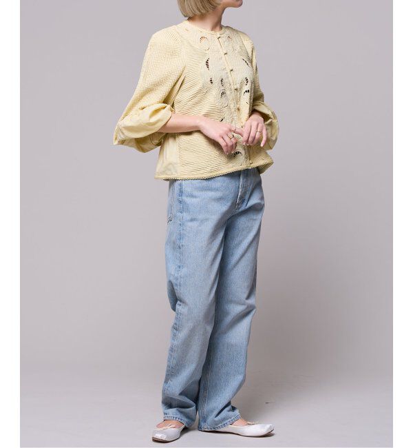 IENA LA BOUCLE「《追加》IENA LA BOUCLE ピンタック刺繍ブラウス2」|シャツ・ブラウス|