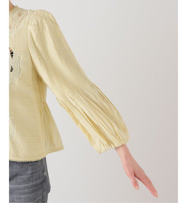 IENA LA BOUCLE「《追加》IENA LA BOUCLE ピンタック刺繍ブラウス2」|シャツ・ブラウス|