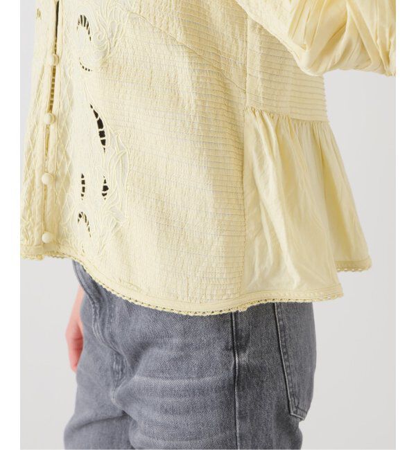 IENA LA BOUCLE「《追加》IENA LA BOUCLE ピンタック刺繍ブラウス2」|シャツ・ブラウス|